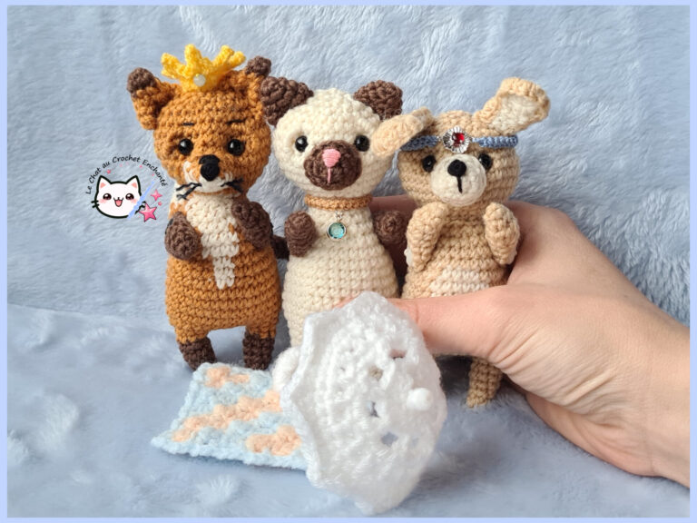 Les petits animaux au crochet.